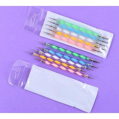 5Pcs Mandala Dotting Tools Painting Stencils Rocks Template Set Acrylic Rods Ball Stylus Painting Pottery Clay Craft Nail Stamp