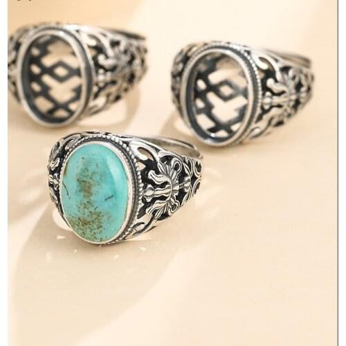 9*13.5mm 925 STERLING SILVER Semi Mount Bases Blanks base blank Pad men rings ring Setting set diy A5515