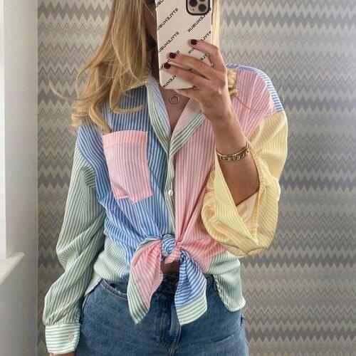 Женские рубашки в полоску BLSQR China At AliExpress