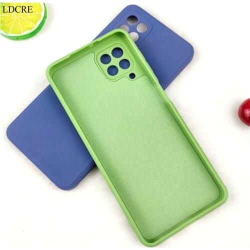 For Samsung Galaxy M32 Case Silicone Soft Straight Rubber Protective Funda For Samsung A22 M32 A12 Cover For Galaxy M32 Case