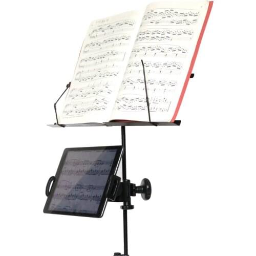 Tablet Holder for Microphone Stand ABC Plastic Mobile Phone Mount for Apple Ipad for Iphone 6-11'' Ereader Kindle Car Mount
