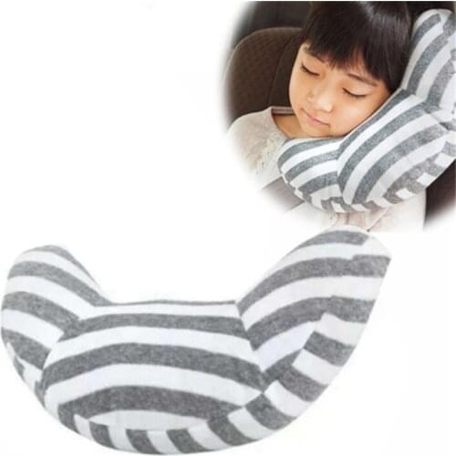 Childrens Neck Headrest Seat Belt Shoulder Pads Removable Child Stroller Car Sleep Pillow Seatbelt Cushion Pad Head Support