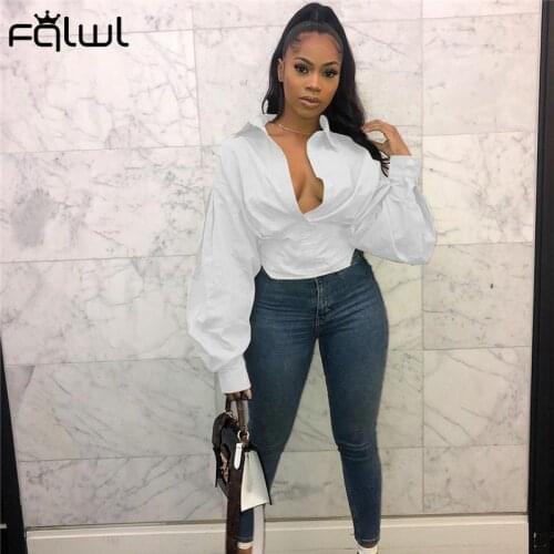 FQLWL Black And White Blouses