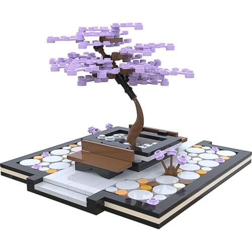 Potted plants Accessories Building Blocks garnish Green Bush Flower Grass Tree Plants House Toys for All Brands