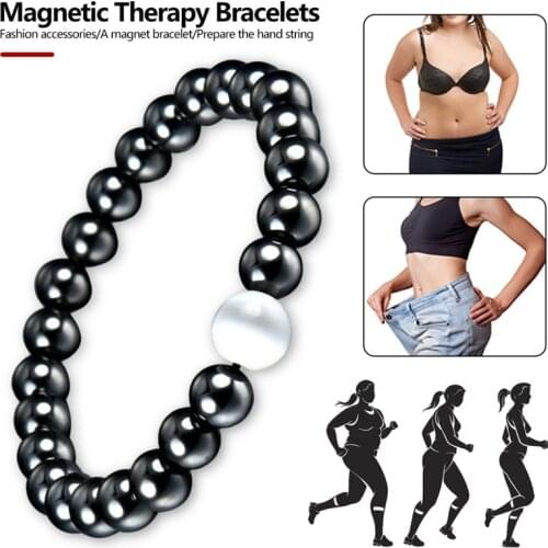 Hot Magnetic Tiger Eye Hematite Stone Bead Couple Bracelet Health Care Magnet Men Women Help Weight Loss Jewelry
