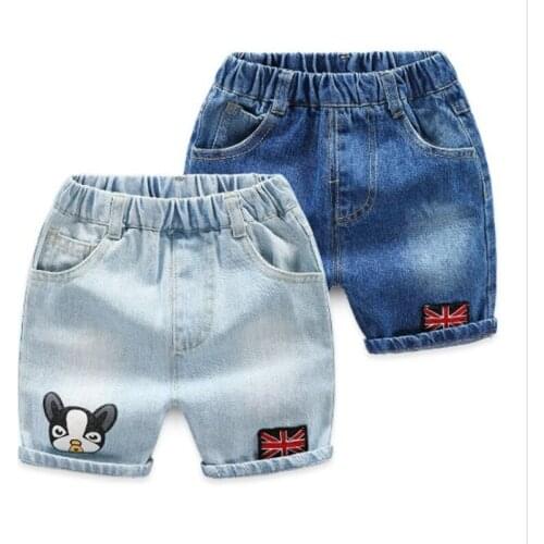 2019 summer Boys Shorts baby boys jeans cartoon trousers cotton pants retail 2-5 years old free shipping