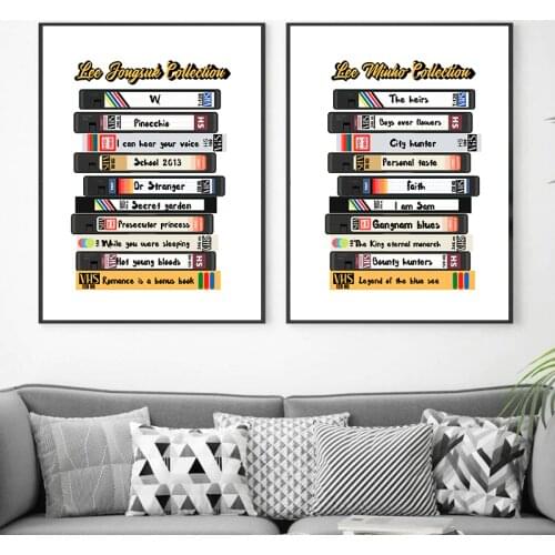 Famous Korean Drama Actor Lee Minho Canvas Painting Lee Jong Suk Poster Art Prints Wall Pictures Fans Gifts Bedroom Home Decor