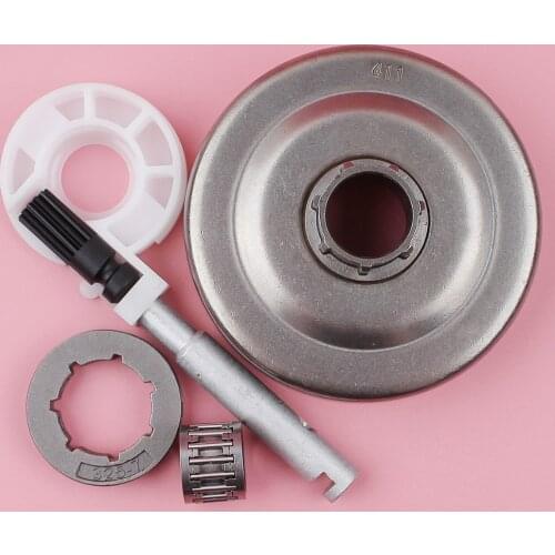 Clutch Drum Sprocket Rim Oil Pump Needle Bearing Kit For Husqvarna 55 51 Chainsaw Spare Part .325 7 Teeth Inner Hole 19mm