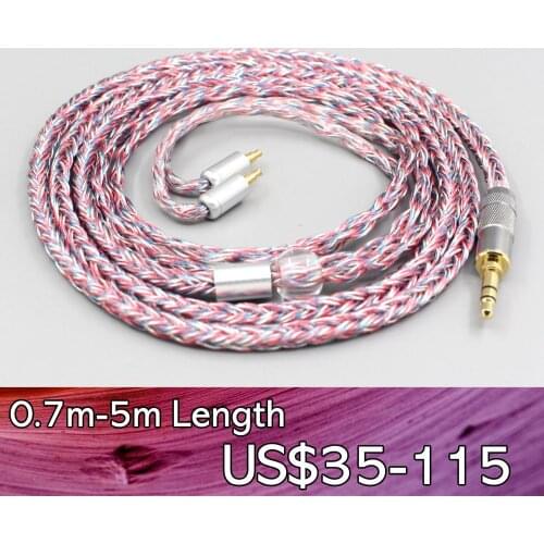 LN007594 16 Core Silver OCC OFC Mixed Braided Cable For Sennheiser IE40 Pro IE40pro Earphone