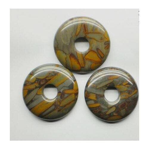 Natural nuwa stone seven color stone ping an buckle health care point massage ping an pendant anti - radiation