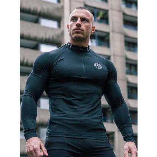 2021 Mens New Fitness Three-Piece Sports Cycling Stretch Sportswear Tight-Fitting Long-Sleeved Sportswear + Mens Two-In-One Le