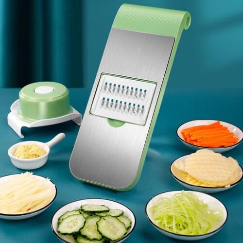 New Vegetable Cutter Slicer Multifunctional Mandolin Chopper Manual Garlic Grinder Potato Peeler Stainless Steel Kitchen Gadgets