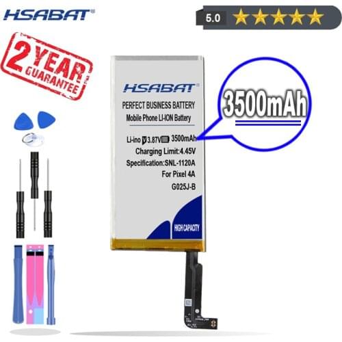 New Arrival [ HSABAT ] 3500mAh G025J-B Replacement Battery for Google Pixel 4A