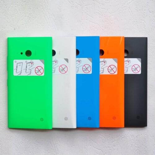 ZUCZUG New Plastic Rear Housing For Nokia Lumia 730 / 735 Battery Cover Back Case With NFC + Side Keys Repair Part