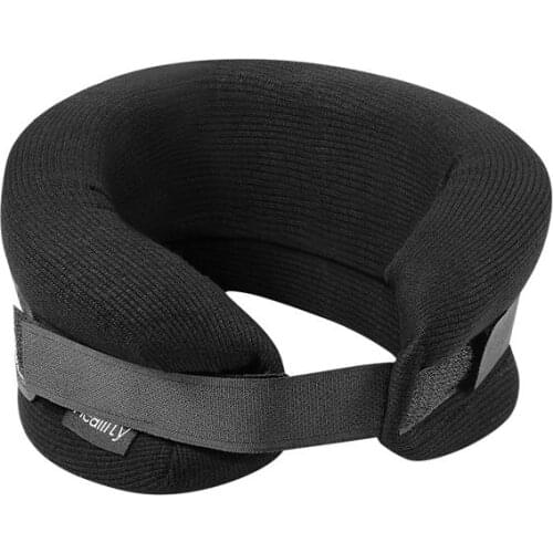 Healifty Neck Support Brace Cervical Collar Cervical Collar Spinal Pain Relieve Travel Orthopedic Cushion One Size (Black)
