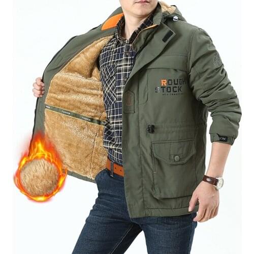 2021 Winter Parka Men Windbreak Plus Velvet Thick Warm Windproof Fur Coats Male Military Hooded Jackets Mens Winter Jackets