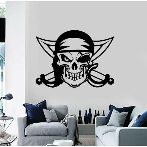 Pirate Wall Decals Wall Stickers For Kids Room Pirates Decals Sticker Vinyl Wall Home Bedroom Decor m61