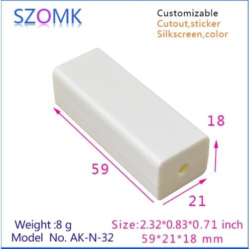 Mini USB plastic small case for micro usb cable (10 pcs) 59*21*18mm USB flash drive shell box, hdd usb enclosure