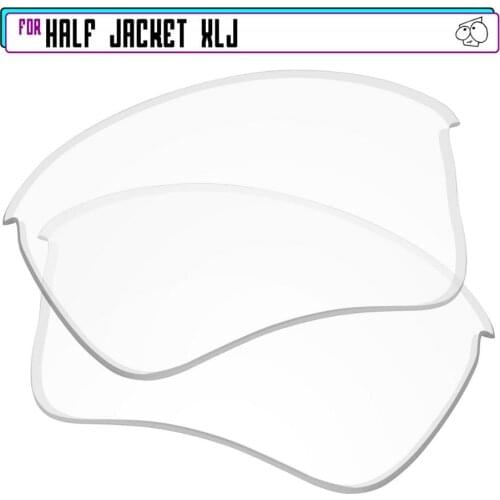 EZReplace Polarized Replacement Lenses for - Oakley Half Jacket XLJ Sunglasses - HD Clear