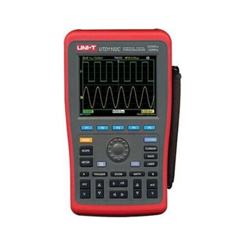 UNI-T UTD1102C Handheld Digital Storage Oscilloscope 2 Channels / 100MHz Bandwidth / 500MS / s Sample Rate