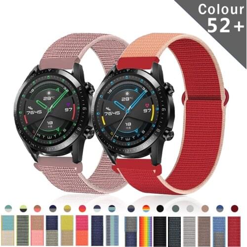 Nylon Strap For Samsung Gear S3 Frontier 20mm 22mm For Huawei Watch Gt 2 Band Sport Wristband Adjustable Replacement Accessories