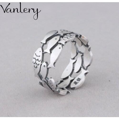 Luxury Brand Fish Rings For Women Wedding Statement Jewelry Valentines Gifts Lover Finger Ring