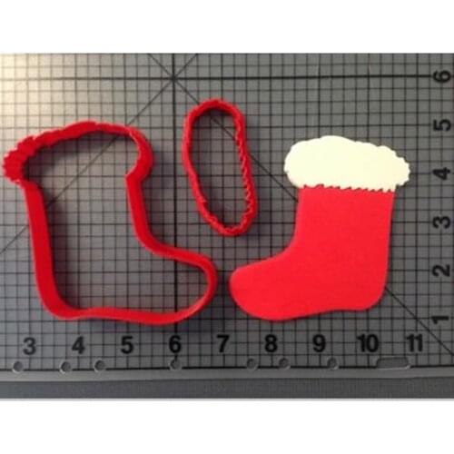 Christmas Boots Cookies Cookie Molds Kitchen Supplies Pudding Mousse Cake Molds Home DIY Baking Molds DIY Sugar Baking Utensils