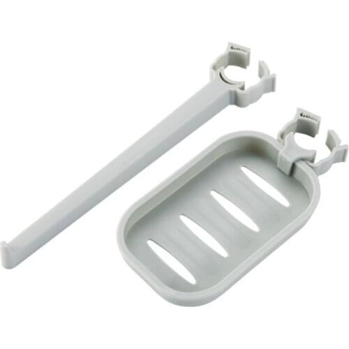 Sink Drain Rack Home Clip-on Adjustable Hanging Faucet Sponge Holder Dishwashing Rag Towels Storage Basket Soap Brush Organiser