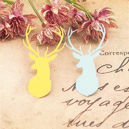 8.8x5cm Deer head Cutting dies metal crafts paper die-cutting /DIY embossing Easter and New Year Scrapbooking