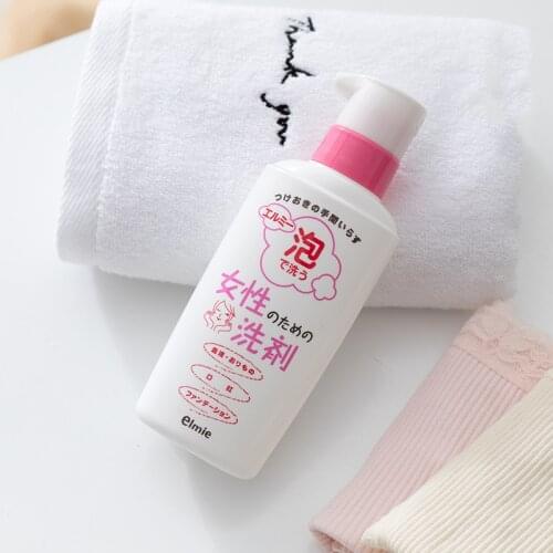 Japan Elmie 200ML Woman Underpants Cleaning Fluid Wash Underwear Special Liquid Laundry Detergent To Remove Stains Foam Cleaner