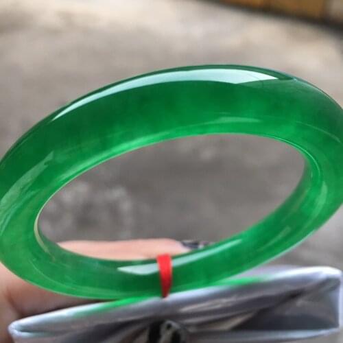 Koraba Certified (Grade A)100% Natural Jadeite JADE Bracelet Women Bangle