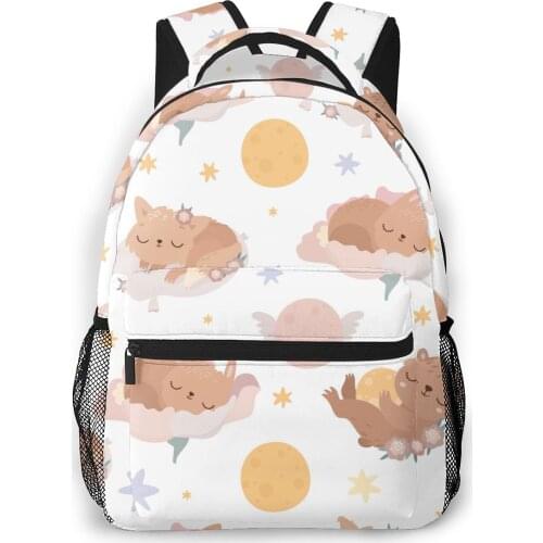 Women Backpack Kids School Bag for Teenage Girls Cute Sleeping Animals Female Laptop Notebook Bagpack Travel Back Pack 2021