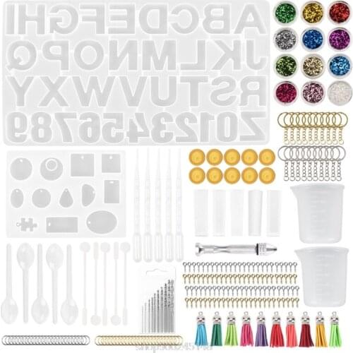 1 Set Alphabet Letter Number Key Pendant Silicone Mould DIY Crafts Jewelry Keychain Crystal Epoxy Resin Mold N07 20 Dropshipping