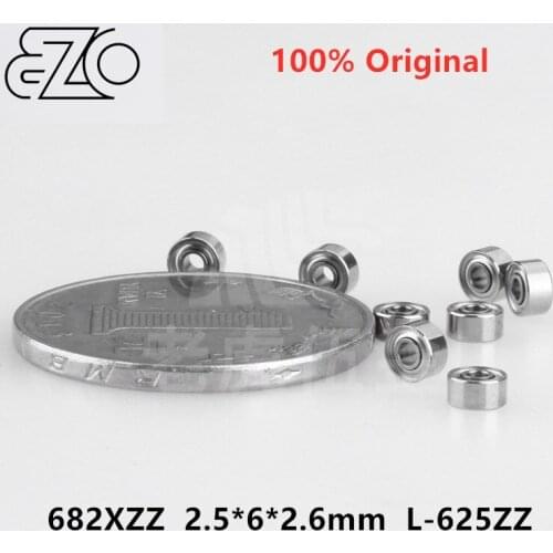 10pcs/50pcs Japan EZO high speed bearing 682XZZ 2.5*6*2.6mm L-625ZZ precision miniature bearings 2.5x6x2.6