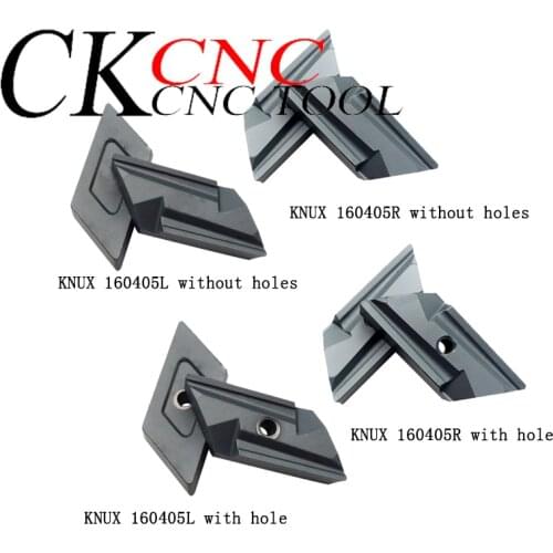 10 pieces KNUX 160405R KNUX 160405L rough milling cutting blade CNC lathe KNUX160405 blade steel processing blade