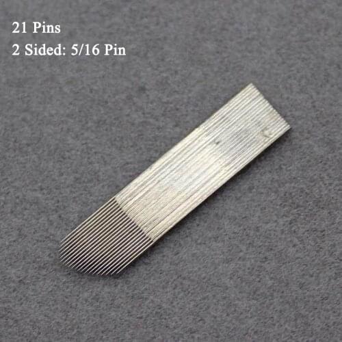 2 Sided 5/16 Pins 21 Needle 100Pcs Microblading Blades in Expiry and Lot no. Permanent Makeup Supplies Brow Tattoo Manual Tools