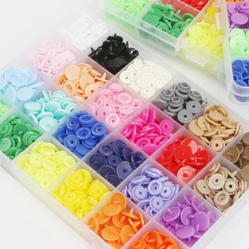 20Sets KAM T5 12MM Round Plastic Snaps Button Fasteners Quilt Cover Sheet Buttons Garment Accessories For Baby Clothes Clips