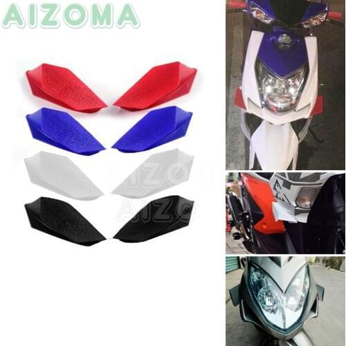 4 Colors Universal Aero Dynamic Wing Kit Motorcycle Scooter Aerodynamic Winglet For Yamaha Honda Suzuki Kawasaki Aerox 155 PCX