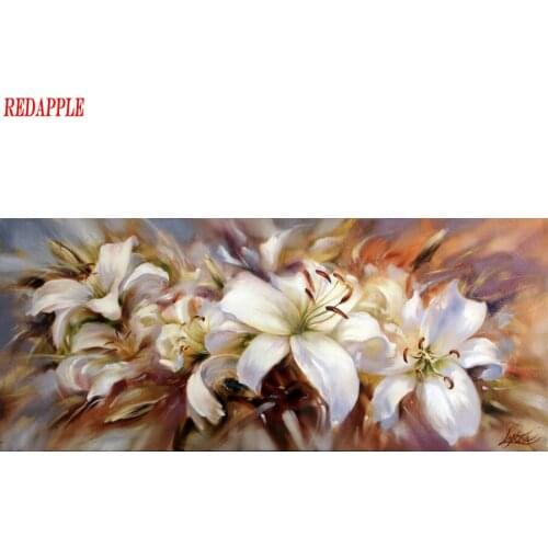 5D DIY Diamond Painting handcrafts flowers Full Square round Drill Mosaic Diamond embroidery sale Lily Art Pattern Decoration