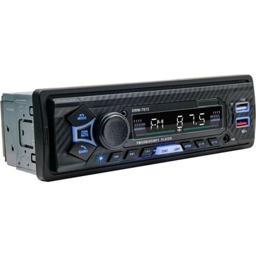 12V Car Bluetooth MP3 Player Support Voice Control With FM Radio U Disk Card Reader Player