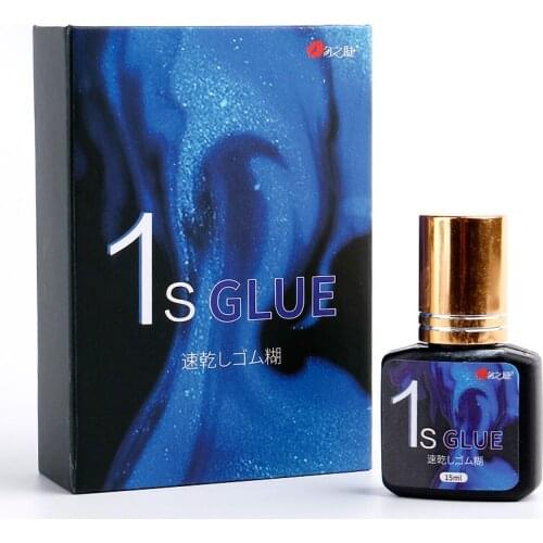 1S quick drying lash glue Super Sticky Lasting eyelash extension glue mink eyelashes glue for professional grafting lash