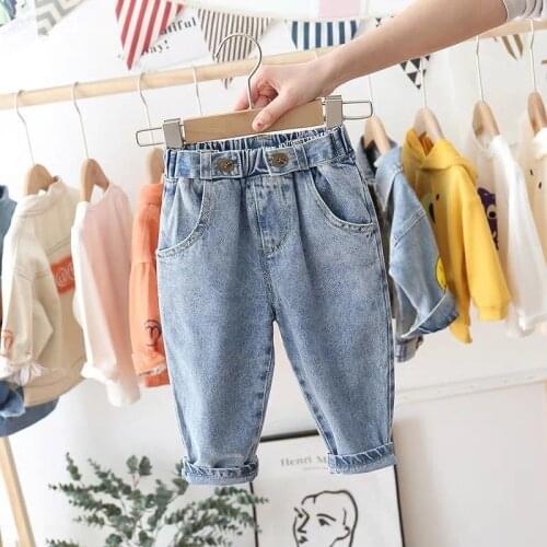 2021 new spring autumn summer Girls Kids Boys jeans comfortable cute baby Clothes Children Clothing