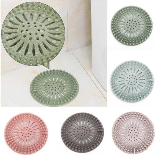 Sink Sewer Fiter Floor Drain Shower Drain Silicone Water Hair Stopper Bath Catcher Filter Shower Bathroom Accessories Strainer