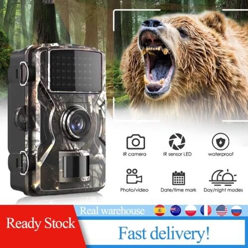Trail Camera 720P Game Hunting Cameras with Night Vision Waterproof Night Vision Wild Animal Detector Trail Camera Fast delivery