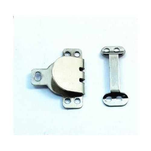 Skirt Hooks Kapstokken Voor Rokken Free Shipping! 17mm Brass Hook Trousers Sew-on Pants And Eye Silver Planting Color 100sets