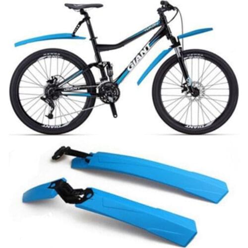 A Set Bike Front Rear Fenders Bicycle Mudguard guardabarros parafango MTB Bike Fenders Cycling Mountain Bike Blue Color