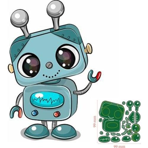 Metal Cutting Dies robot DIY Scrapbooking Paper Cards Decorative Craft Embossing