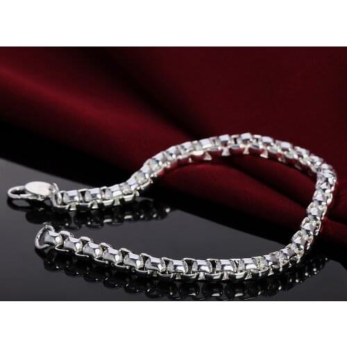 Wholesale price Charms Chain Beautiful bracelet silver color fashion for women Wedding lady bracelet jewelry ,h157