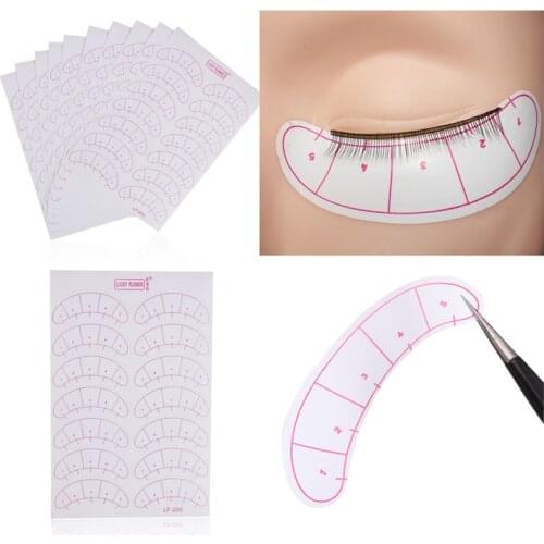 3/5/10Sheets Paper Patches 3D Eyelash Under Eye Pads Lash Eyelash Extension Paper Patches Eye Tips Sticker Wraps Make Up Tools