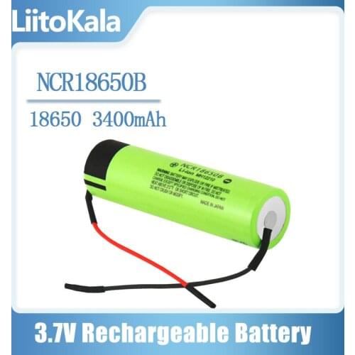 Liitokala new original NCR18650B 3.7V 3400mAh 18650 rechargeable lithium battery for mobile power battery + DIY Linie